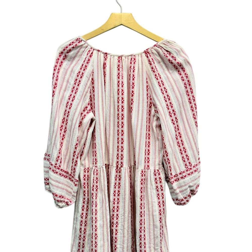 Velvet by Graham & Spencer Nona Cotton Printed Peasant Dress size Large - Picture 6 of 6